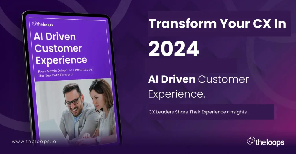 Access this free guide from TheLoops AI highlighitng how AI is changing customer support in 2024 and beyond
